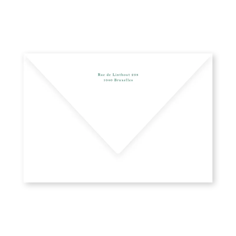 enveloppe assortie