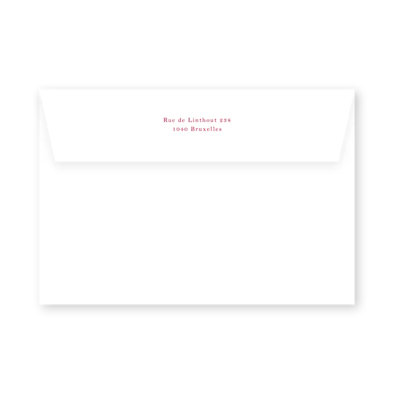 enveloppe assortie