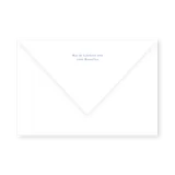 enveloppe assortie