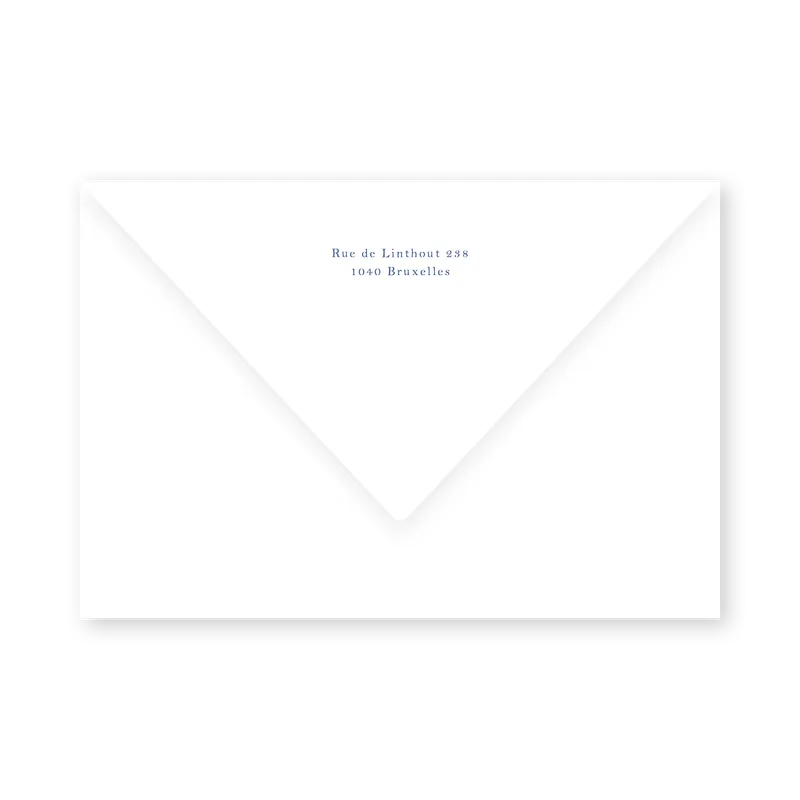 enveloppe assortie
