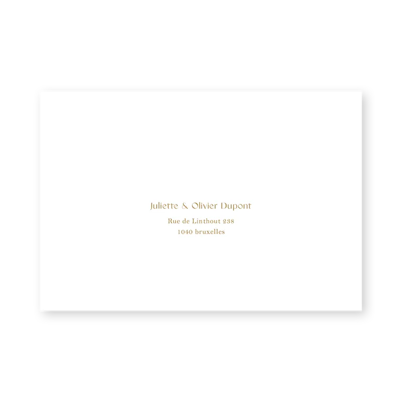 enveloppe assortie