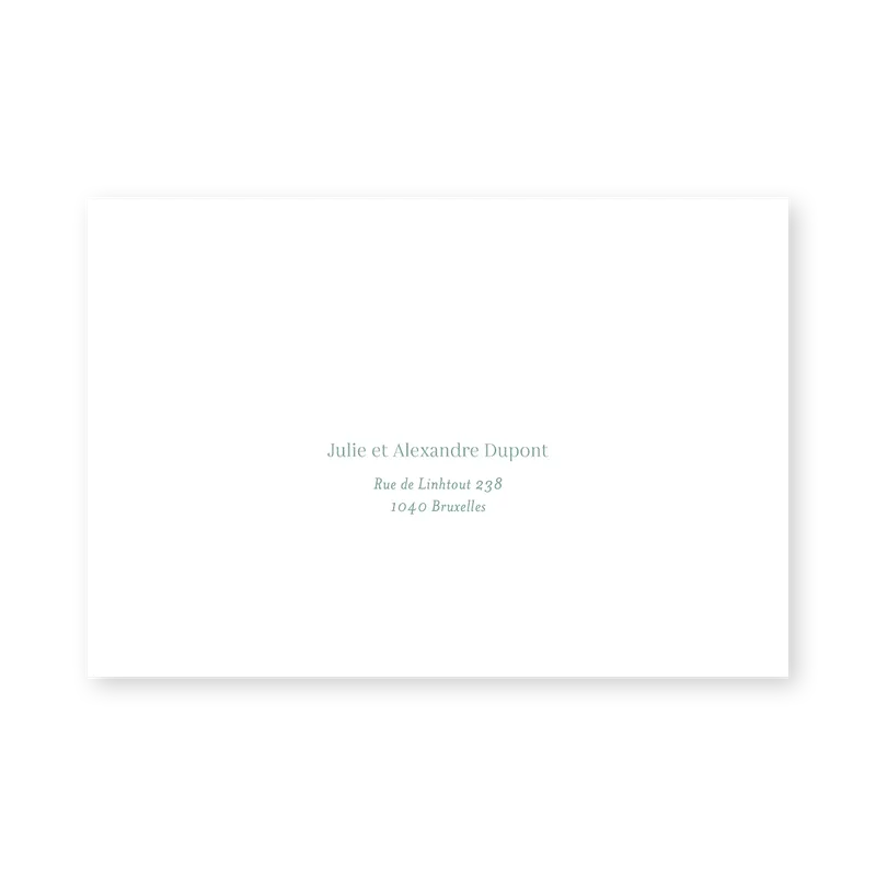 enveloppe assortie