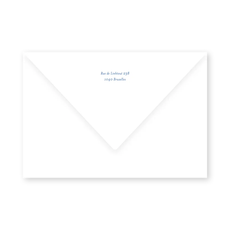 enveloppe assortie