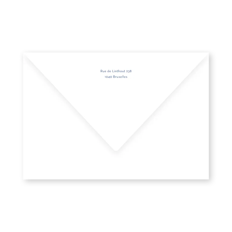 enveloppe assortie