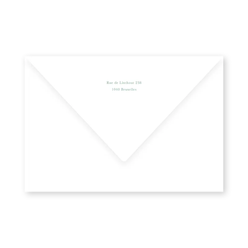 enveloppe assortie