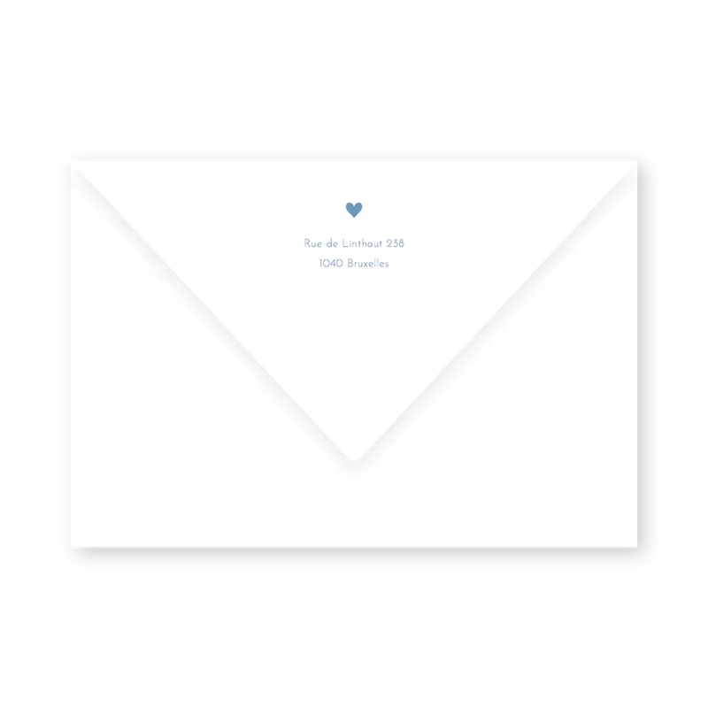 enveloppe assortie