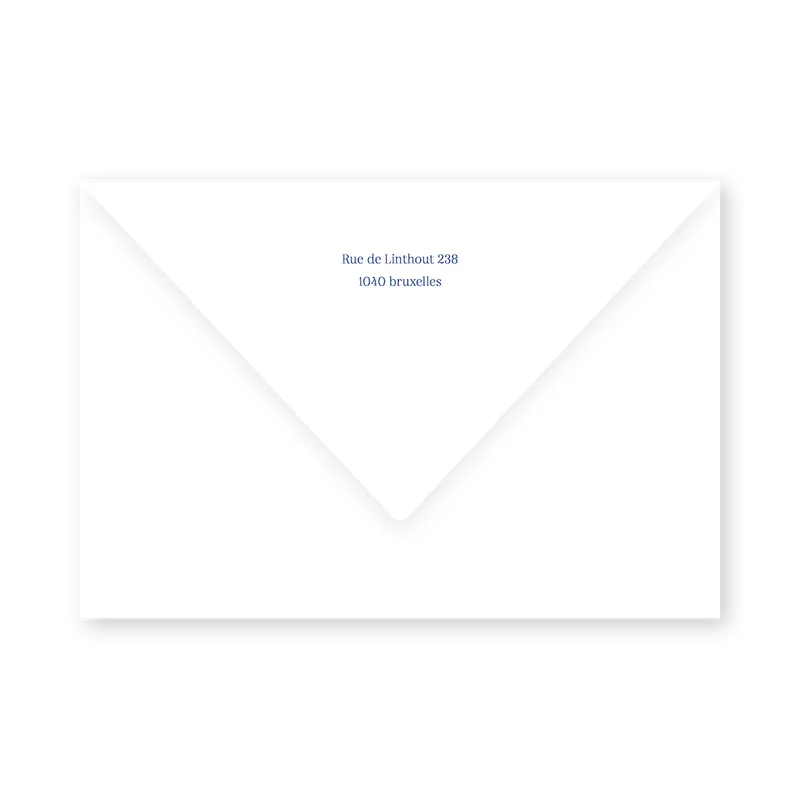 enveloppe assortie