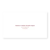 enveloppe assortie