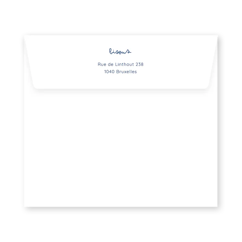 enveloppe assortie