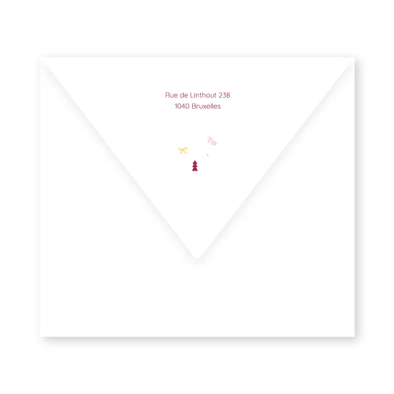 enveloppe assortie