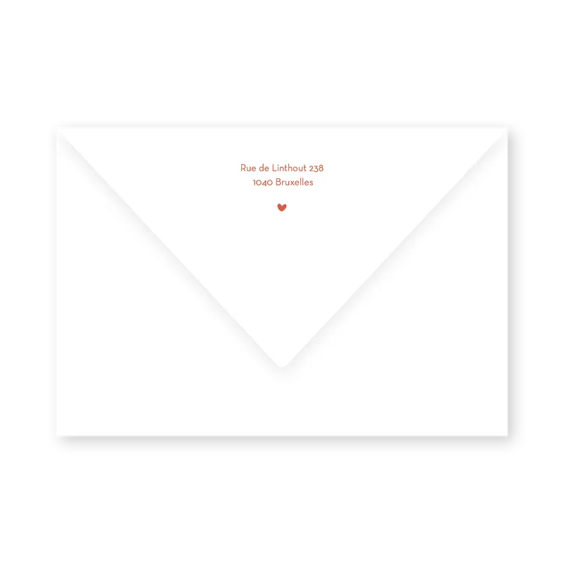 enveloppe assortie
