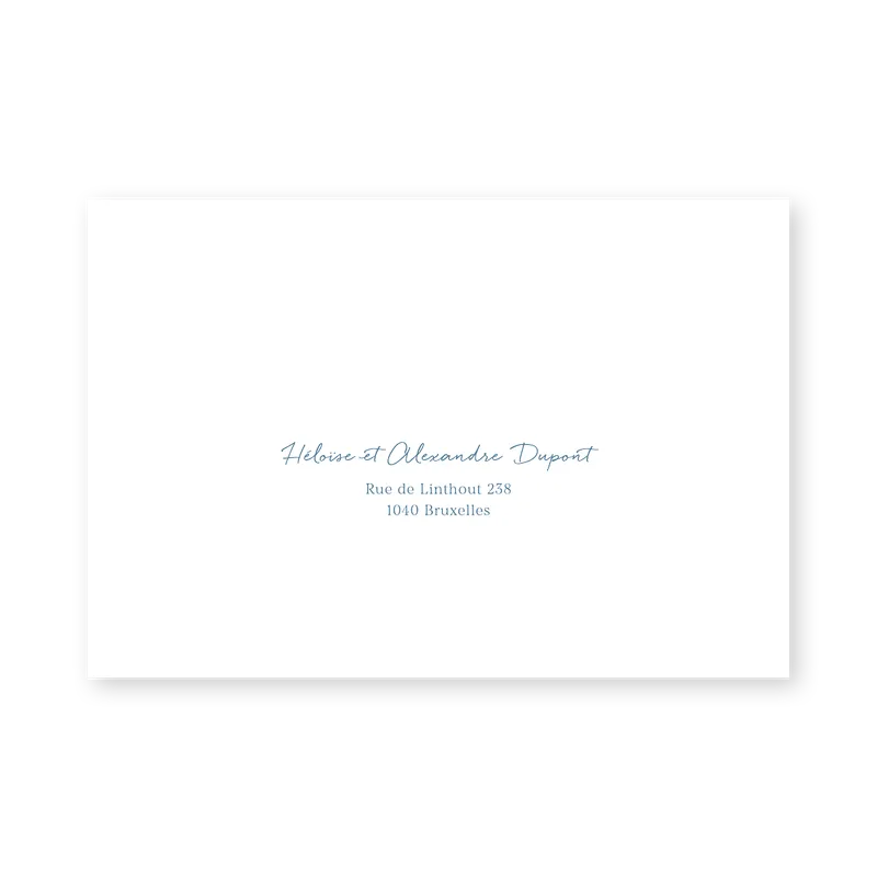 enveloppe assortie