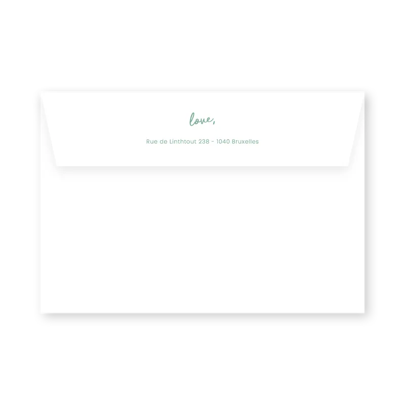 enveloppe assortie