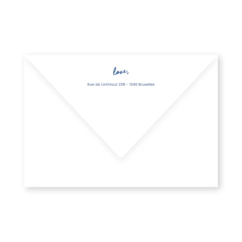 enveloppe assortie 
