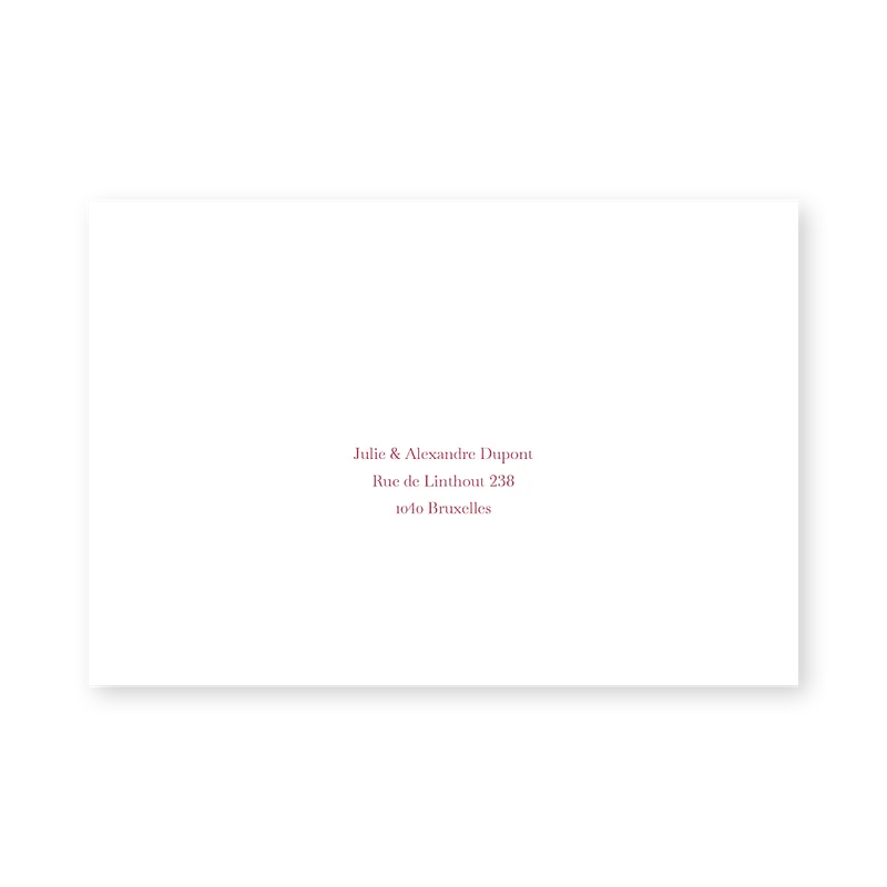 enveloppe assortie
