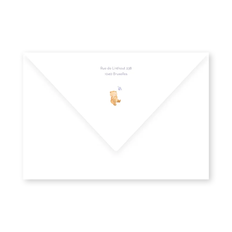 enveloppe assortie