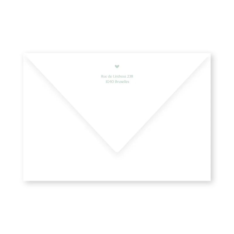 enveloppe assortie