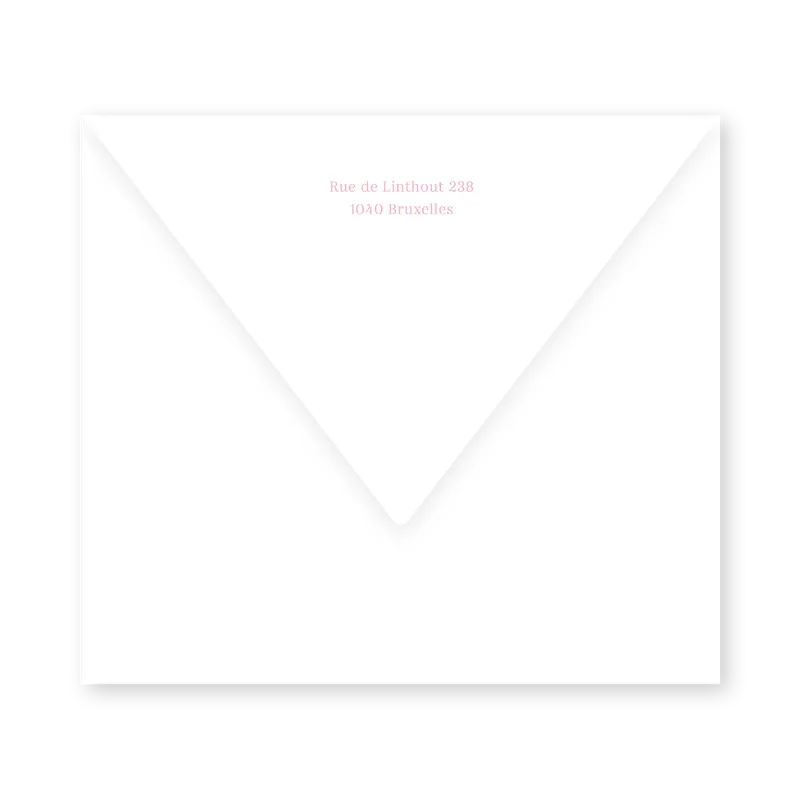 enveloppe assortie