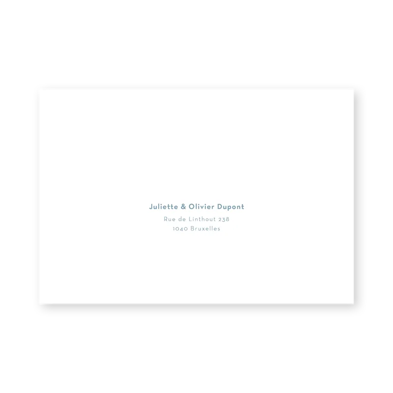 enveloppe assortie