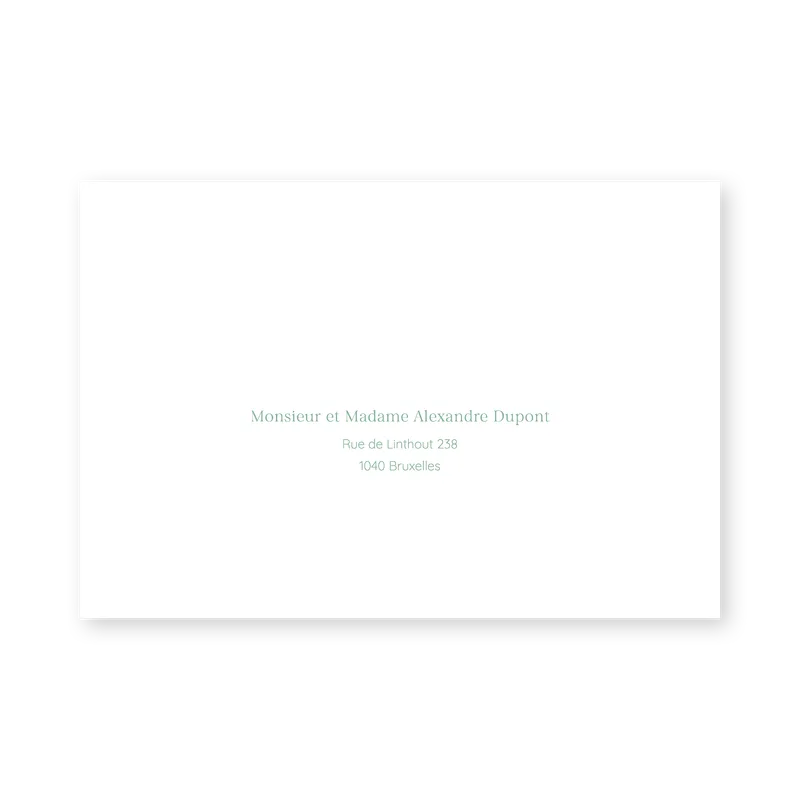enveloppe assortie