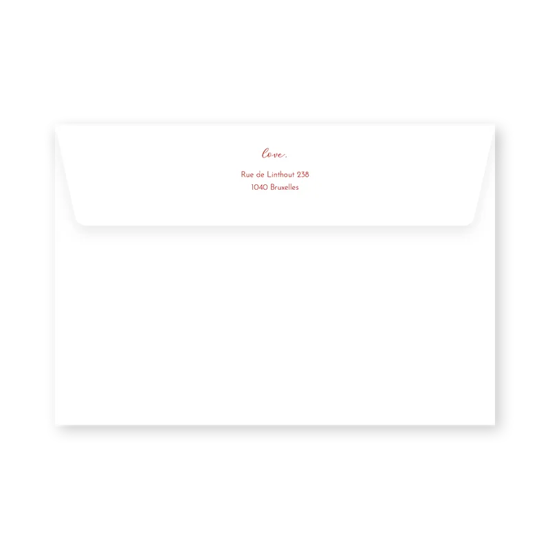 enveloppe assortie