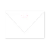 enveloppe assortie 