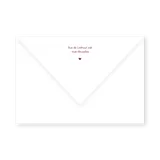 enveloppe assortie