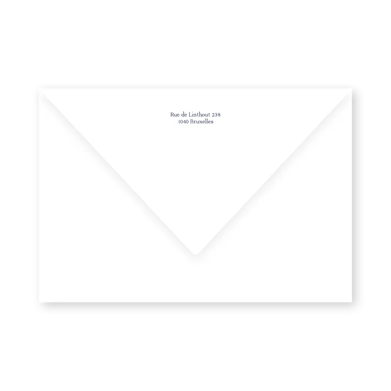 enveloppe assortie