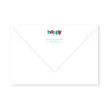 enveloppe assortie