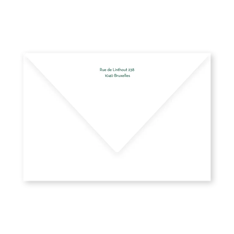 enveloppe assortie