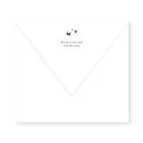 enveloppe assortie