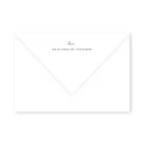 enveloppe assortie