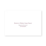 enveloppe assortie