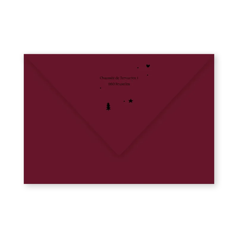 enveloppe bordeaux