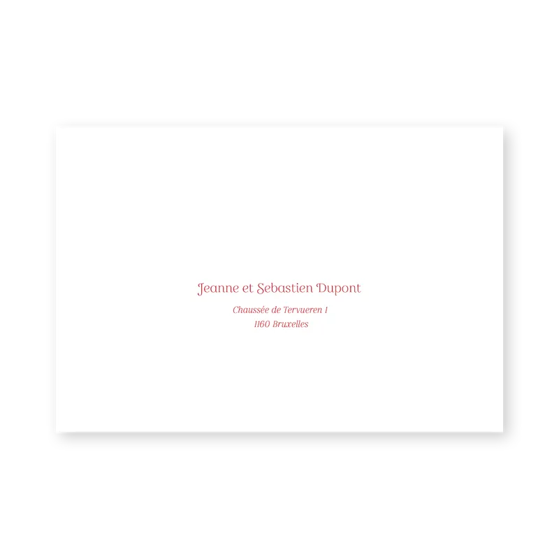 enveloppe assortie
