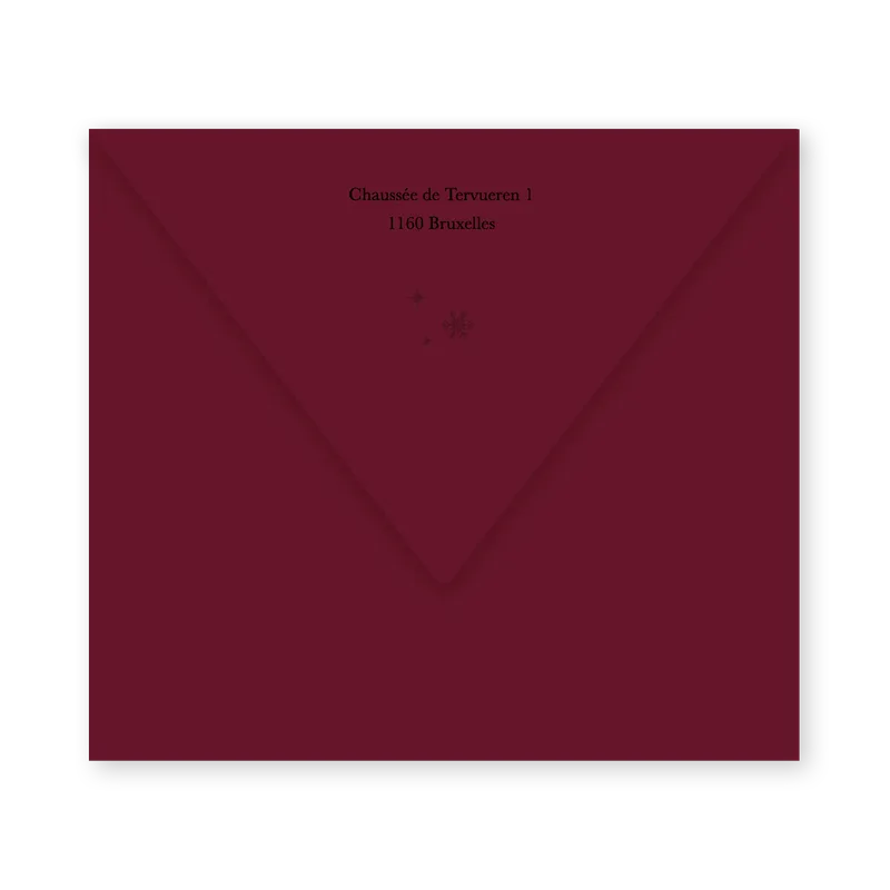 enveloppe bordeaux 